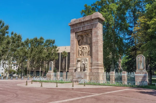 Perpignan France July 2014 Monument Aux Morts Pour France Sculptor — стокове фото