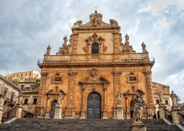 Church of San Pietro in Modica, Ragusa, Sicily, Italy. UNESCO world heritage site. clipart