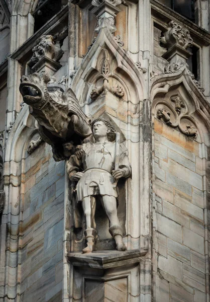 Mailand Italien Juni 2018 Außendekoration Der Mailänder Kathedrale Metropolitankathedrale Basilika — Stockfoto