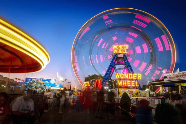 New York Usa July 2018 Deno Wonder Wheel Amusement Park — стоковое фото