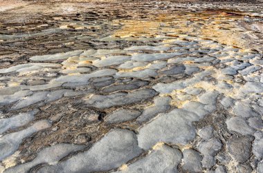 Hierve el Agua, Oaxaca, Meksika'nın orta vadilerde termal bahar