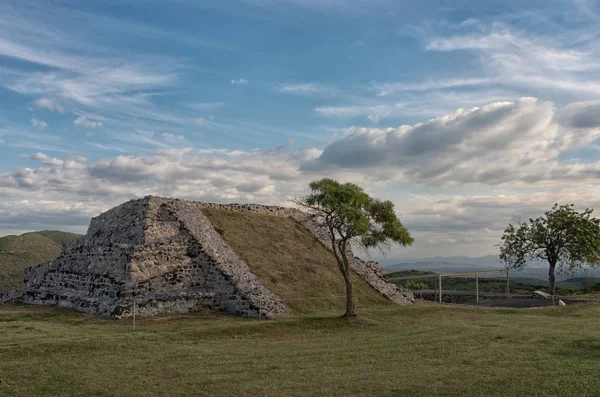 Προκολομβιανή Αρχαιολογική Περιοχή Του Xochicalco Στο Μεξικό Μνημείο Παγκόσμιας Κληρονομιάς — Φωτογραφία Αρχείου
