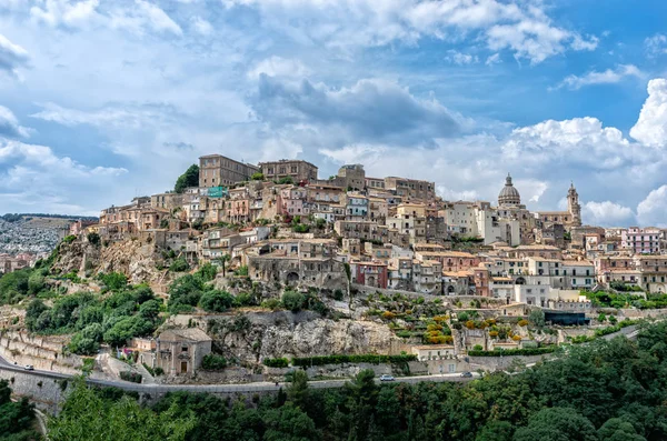 Nézd Ragusa Ibla Középkori Város Szicíliában Olaszország — Stock Fotó
