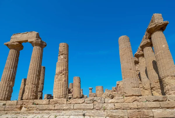 Temple Grec Antique Junon Agrigente Sicile Italie — Photo