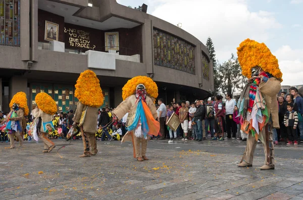 Ciudad México México Diciembre 2016 Fiesta Virgen Guadalupe Con Una — Foto de Stock