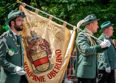 New York City - Eylül 15, 2018:61 yıllık Alman-Amerikan Steuben geçit Fifth Avenue kutlayan Alman-Amerikan mirası