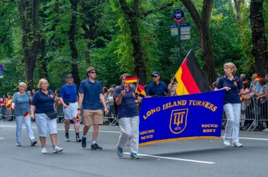 New York City - Eylül 15, 2018:61 yıllık Alman-Amerikan Steuben geçit Fifth Avenue kutlayan Alman-Amerikan mirası
