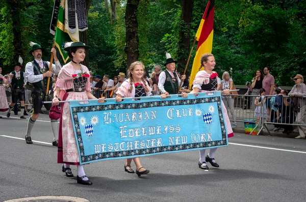 New York City September 2018 Jährliche Deutsch Amerikanische Parade Auf — Stockfoto