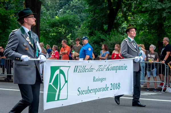 New York City September 2018 Jährliche Deutsch Amerikanische Parade Auf — Stockfoto