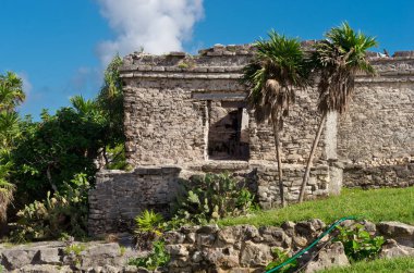 Tulum, Coba, Meksika için Kolomb öncesi Maya şehir kalıntıları