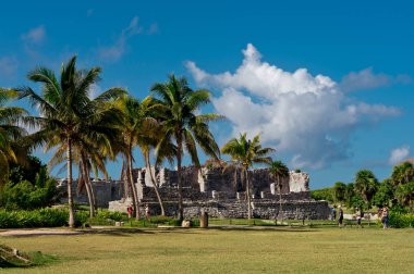 Tulum, Coba, Meksika için Kolomb öncesi Maya şehir kalıntıları
