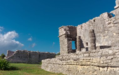 Tulum, Coba, Meksika için Kolomb öncesi Maya şehir kalıntıları