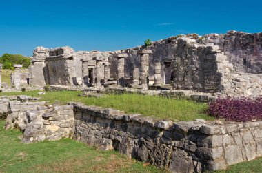 Tulum, Coba, Meksika için Kolomb öncesi Maya şehir kalıntıları