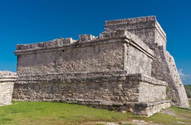 Tulum, Coba, Meksika için Kolomb öncesi Maya şehir kalıntıları