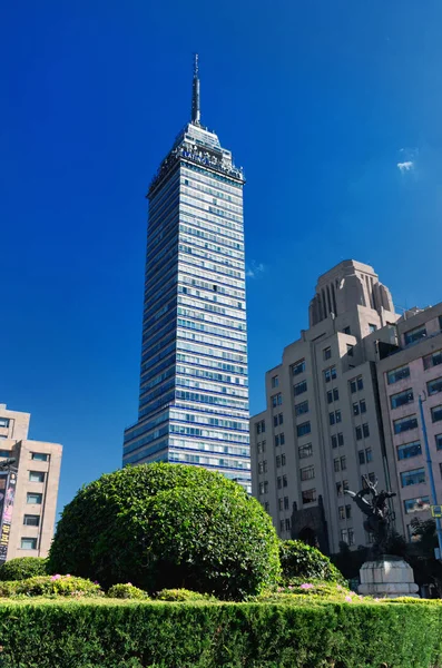 Mexico City Mexico December 2016 View Torre Latinoamericana Street — Stock Photo, Image