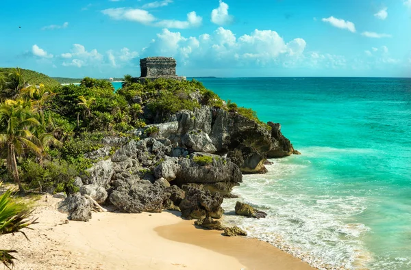 Paesaggio Tulum Città Maya Precolombiana Coba Messico — Foto Stock