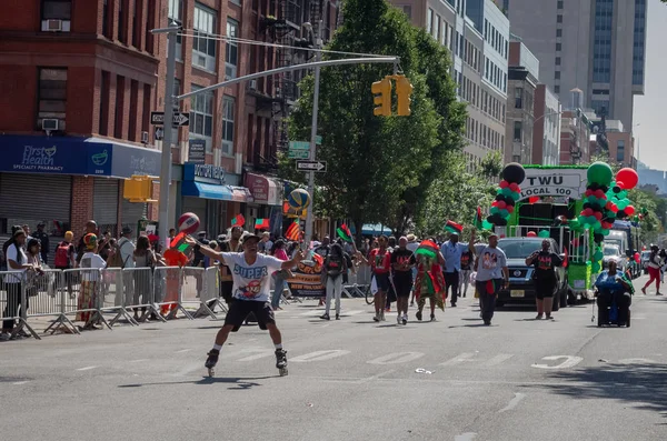 New York City September 2018 Parade Hari Afrika Amerika Harlem — Stok Foto