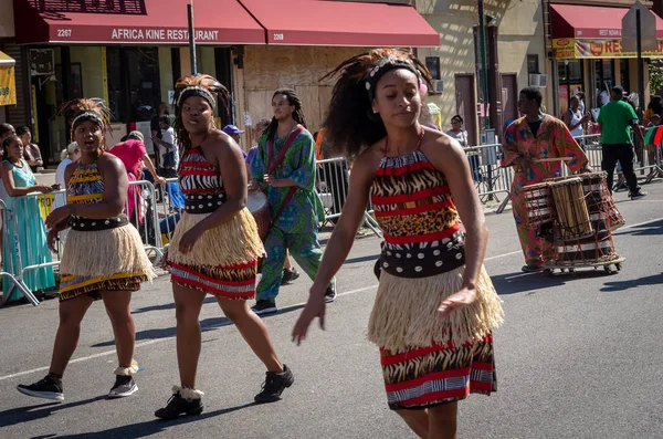 New York City Eylül 2018 Harlem Afro Amerikan Günü Yürüyüşü — Stok fotoğraf