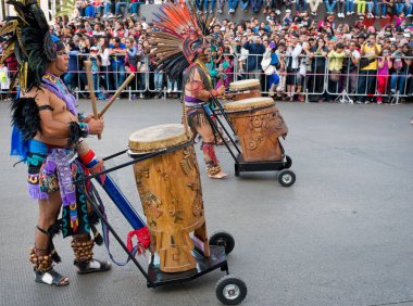 Mexico City, Meksika - 29 Ekim 2016: Mexico City'de ölü geçit töreni gününde