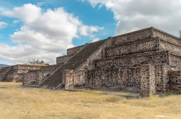 Αρχαία Ερείπια Στην Teotihuacan Στο Μεξικό — Φωτογραφία Αρχείου