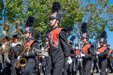 San Francisco, California - 7 Ekim 2018: 150 İtalyan Parade San Francisco, ABD