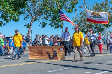 San Francisco, California - 7 Ekim 2018: 150 İtalyan Parade San Francisco, ABD