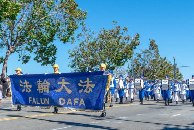 San Francisco, California - 7 Ekim 2018: 150 İtalyan Parade San Francisco, ABD