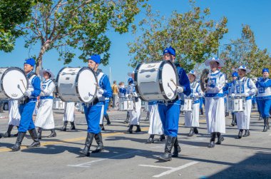 San Francisco, California - 7 Ekim 2018: 150 İtalyan Parade San Francisco, ABD