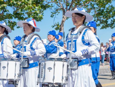 San Francisco, California - 7 Ekim 2018: 150 İtalyan Parade San Francisco, ABD