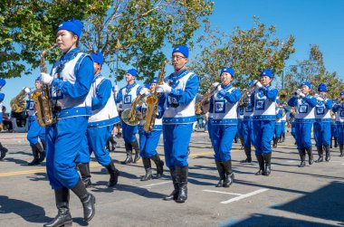 San Francisco, California - 7 Ekim 2018: 150 İtalyan Parade San Francisco, ABD