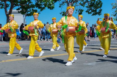 San Francisco, California - 7 Ekim 2018: 150 İtalyan Parade San Francisco, ABD