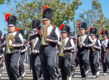 San Francisco, California - 7 Ekim 2018: 150 İtalyan Parade San Francisco, ABD