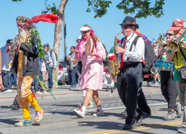 San Francisco, California - 7 Ekim 2018: 150 İtalyan Parade San Francisco, ABD