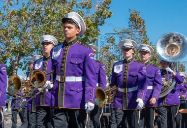 San Francisco, California - 7 Ekim 2018: 150 İtalyan Parade San Francisco, ABD