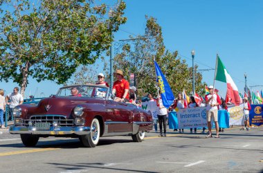 San Francisco, California - 7 Ekim 2018: 150 İtalyan Parade San Francisco, ABD