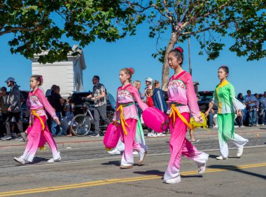 San Francisco, California - 7 Ekim 2018: 150 İtalyan Parade San Francisco, ABD