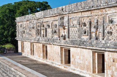Uxmal - antik Maya şehir, Yucatan, Meksika kalıntıları