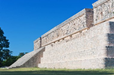 Uxmal - antik Maya şehir, Yucatan, Meksika kalıntıları