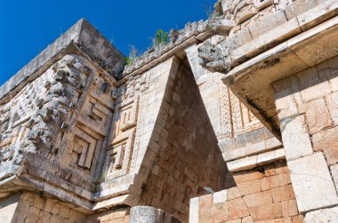 Uxmal - antik Maya şehir, Yucatan, Meksika kalıntıları