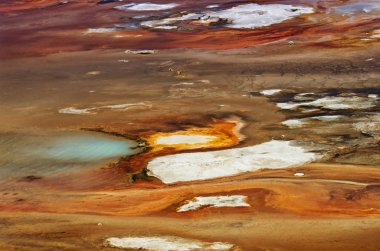 Yellowstone Milli Parkı, ABD porselen Havzası soyut dokular