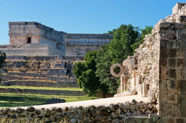 Ερείπια Της Καλιφόρνιας Αρχαία Μάγια Πόλη Γιουκατάν Μεξικό — Φωτογραφία Αρχείου