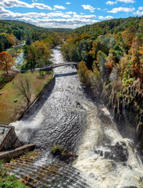 Doğal görünümü yeni Kroton Barajı, Croton-On-Hudson, Croton Gorge Park, Ny, ABD