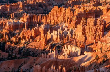 gündoğumu doğal görünümünü Bryce Canyon Milli Parkı, Utah, ABD