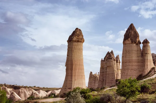 Formations Rocheuses Dans Love Valley Cappadoce Turquie — Photo