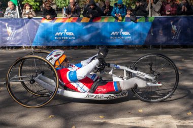 New York, ABD - 4 Kasım 2018: Yıllık New York maratonunu
