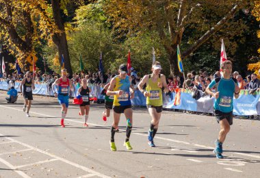 New York, ABD - 4 Kasım 2018: Yıllık New York maratonunu
