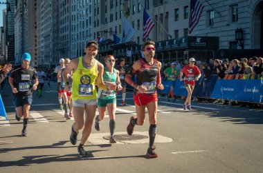 New York, ABD - 4 Kasım 2018: Yıllık New York maratonunu