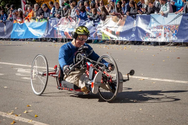 2018 휠체어 참가자 마라톤 — 스톡 사진