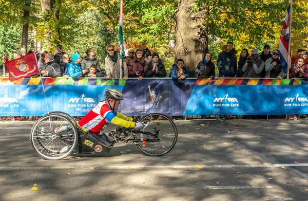 New York Usa November 2018 Teilnehmer Der Rollstuhlabteilung Beim Jährlichen — Stockfoto