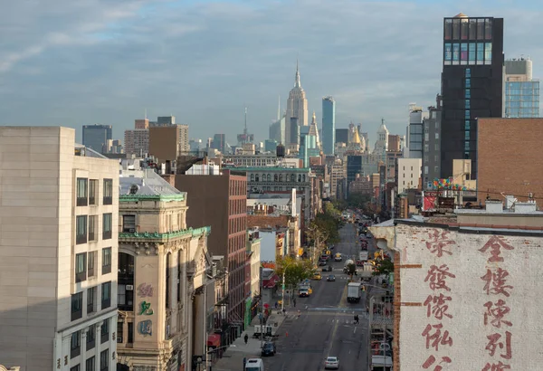 Νέα Υόρκη Ηπα Οκτωβρίου 2018 Προβολή Του Street Στην Chinatown — Φωτογραφία Αρχείου